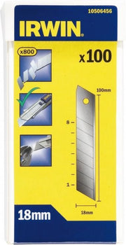 10506456 IRWIN KOOLSTOFSTALEN AFBREEKMESSEN 18 MM 100 STUKS