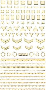 Nail art professional stickers 3D - Goud - DP-2001 - DM-Products