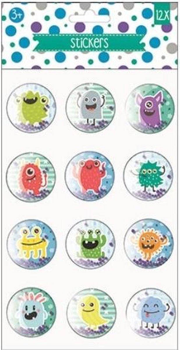 W&o Stickervel 3d Monster Junior 27