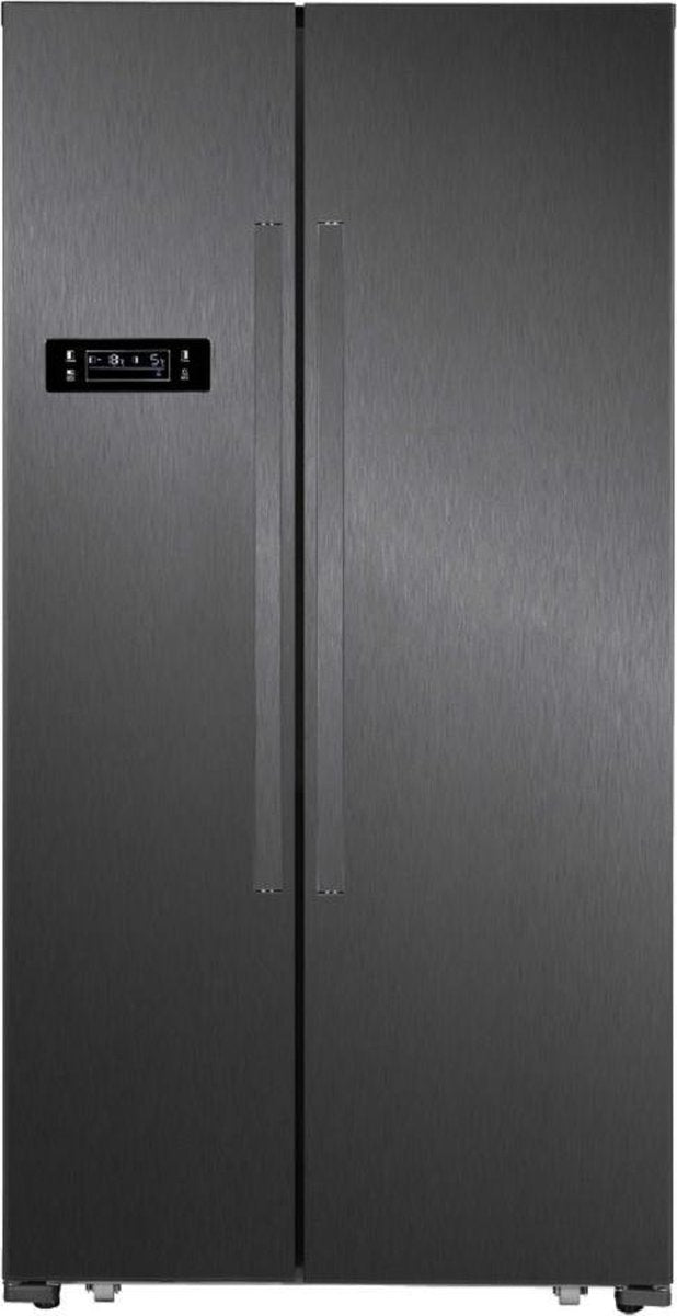 Frilec BONNSBS-646-040EDI – Amerikaanse koelkast – Dark Inox