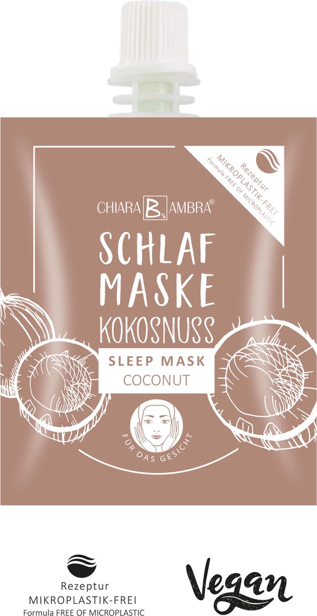 Chiara Ambra Slaapmasker | Kokosnoot | Dermatologisch getest | Vegan | Vrij van microplastic