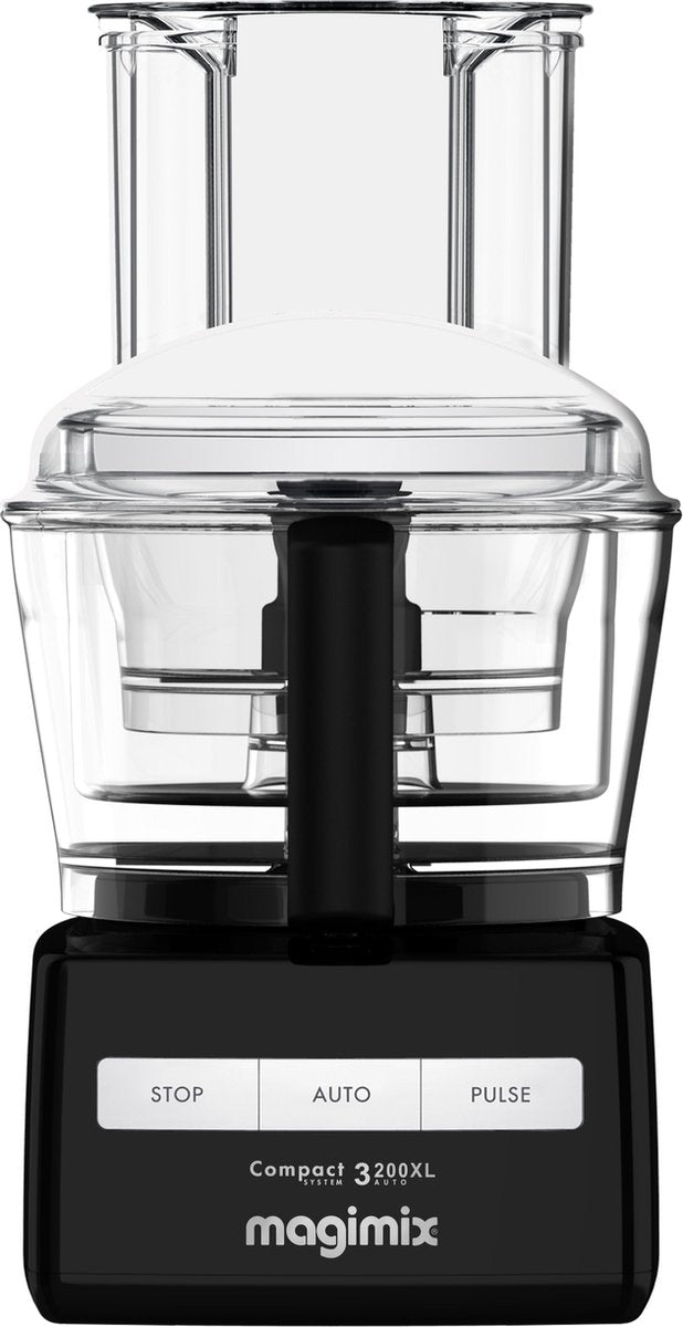 Magimix - CS 3200 XL - Foodprocessor - Zwart - Inductiemotor - Professionele messen - 30 jaar motorgarantie