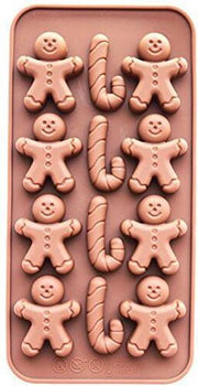 chocoladevorm Peperkoek Mannetje siliconen vorm voor ijsklontjes chocolade fondant