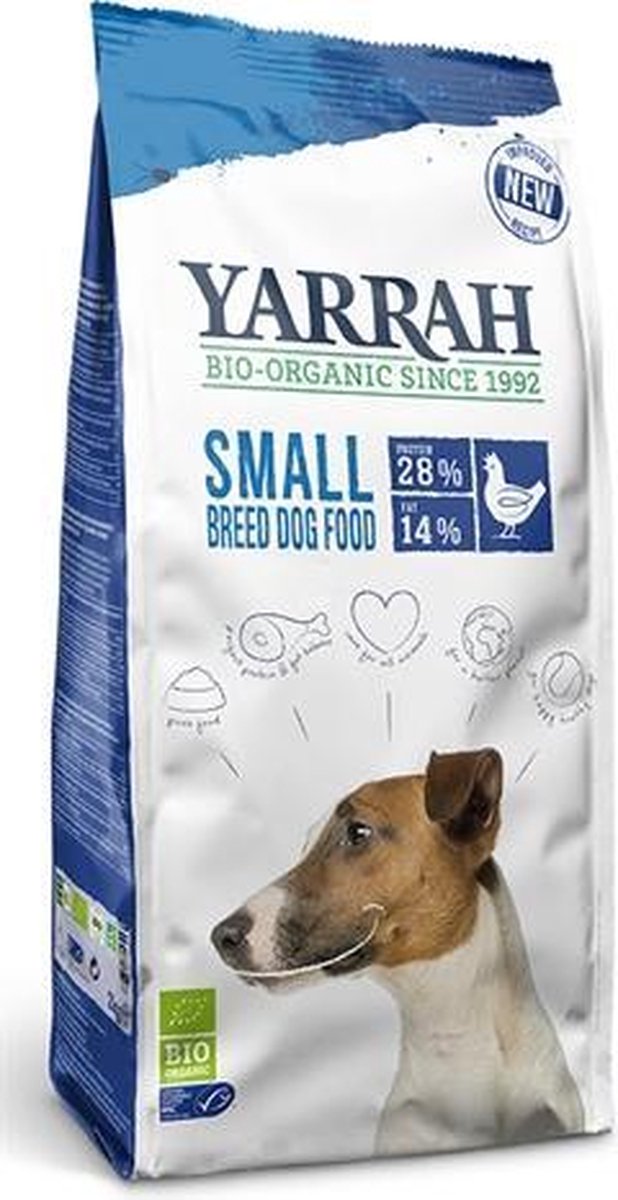 Yarrah dog biologische brokken small breed kip - 2 kg - 1 stuks