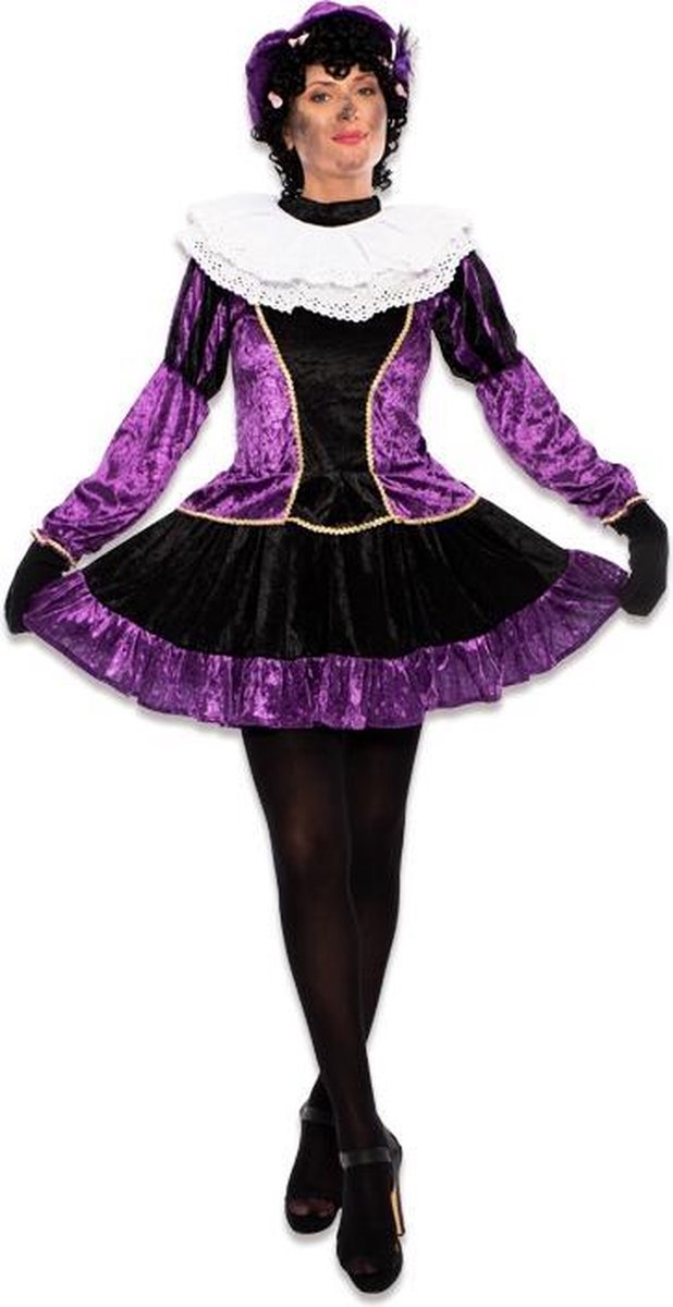 Pietjurkje met petticoat paars maat XS