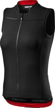 Castelli Anima 3 Fietsshirt - Maat L  - Vrouwen - zwart/rood