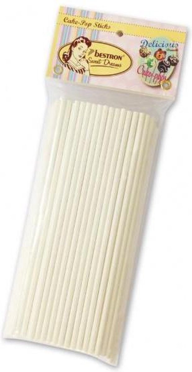 Bestron Cakepop-Stokjes Sweet Dreams 15 Cm Papier  100 Stuks