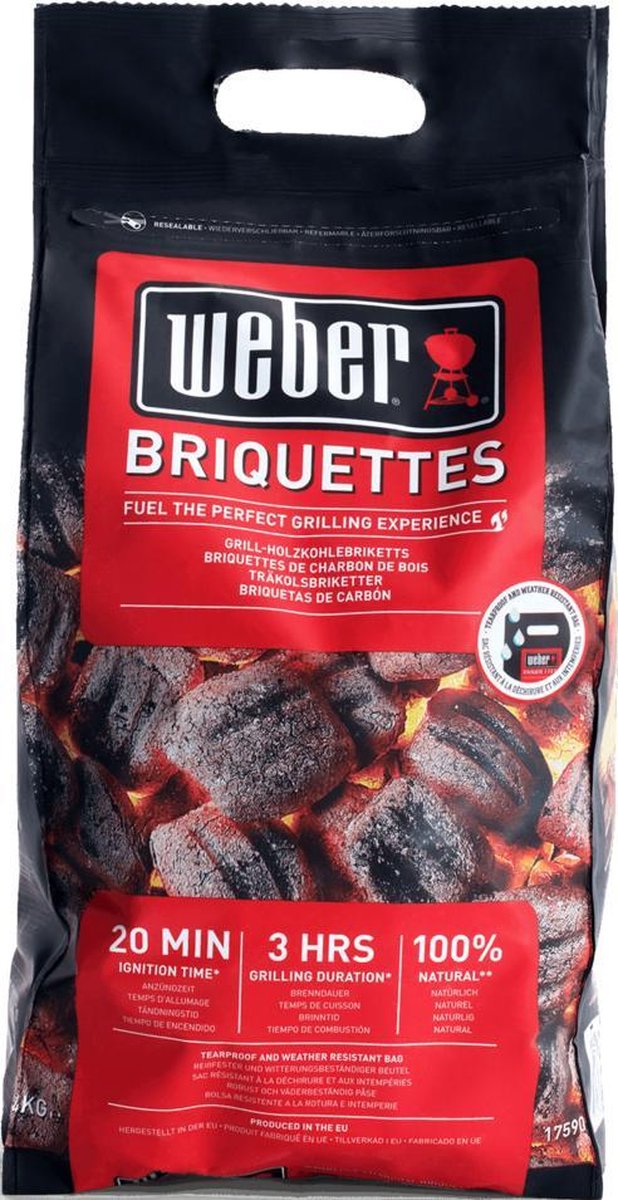 Weber® briketten 4 kg bij afname van 1 pallet