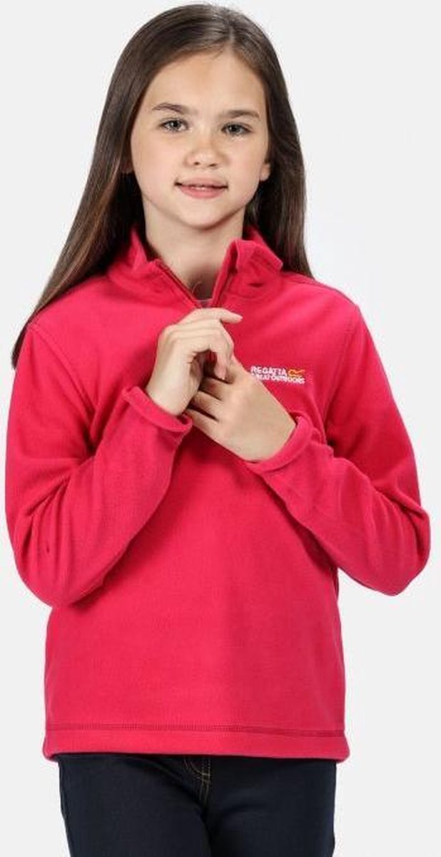Kinderen Hot Shot II Lichtgewicht Fleece met halve rits Outdoortrui Roze