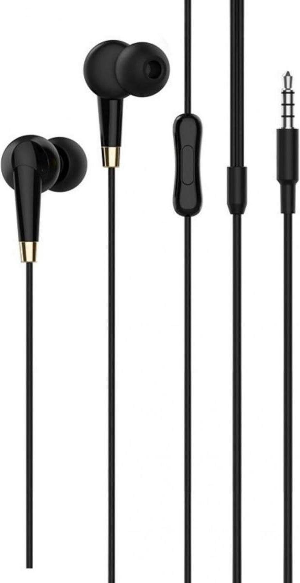 Hoco M58 Bedrade In-Ear Oordopjes 3.5mm Jack Headset Zwart