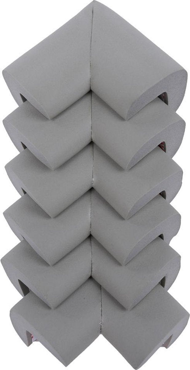 Foam Tafel Hoekbeschermers - Set van 24 Stuks - Beschermhoeken - Tafelhoek Beschermers - Baby Peuter en Kind - Grijs