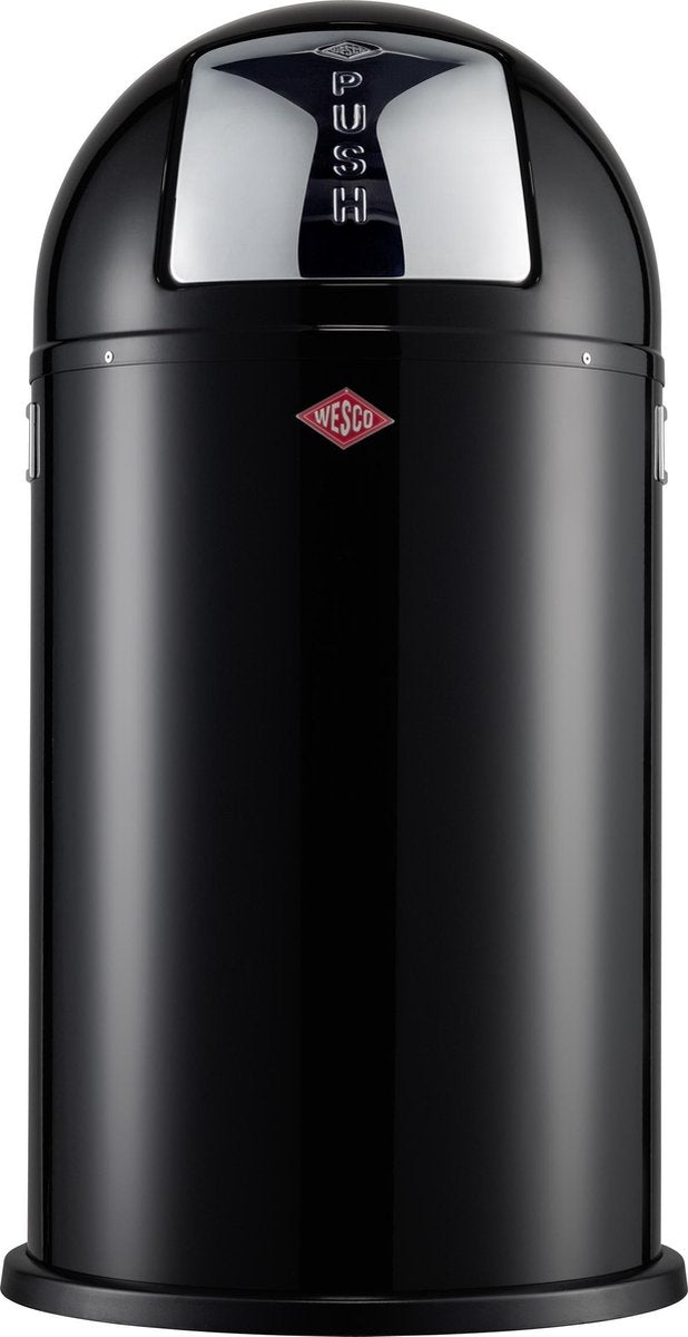 Wesco Pushboy  Afvalemmer - 50 l - 76cm hoog -  Zwart