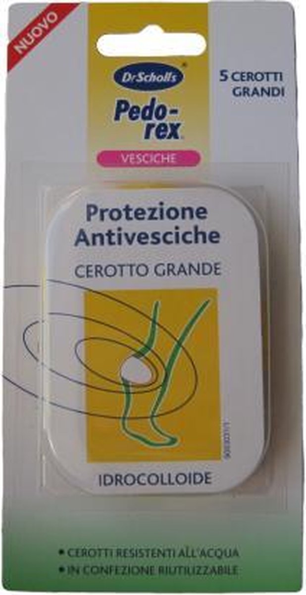Dr. Scholls blaarpleisters 5 stuks voor hiel/voet waterbestendig met bewaarcase