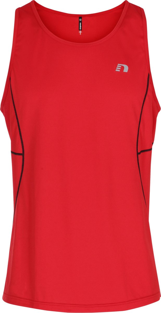 NEWLINE-Sporttop performance-MAN-Base Coolskin Singlet-Red-Maat-XXS
