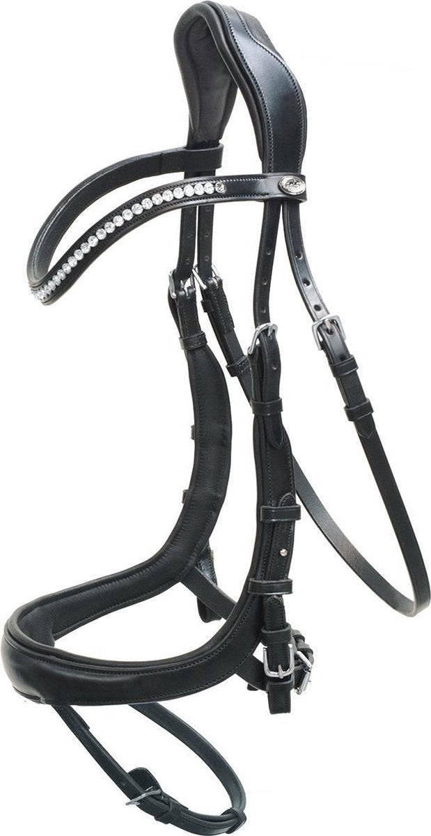 Schockemöhle Hoofdstel  Equitus Beta - Black-silver - cob
