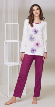CYBELE NIGHT EUPHORIA Fuchsia/wit Pyama 38