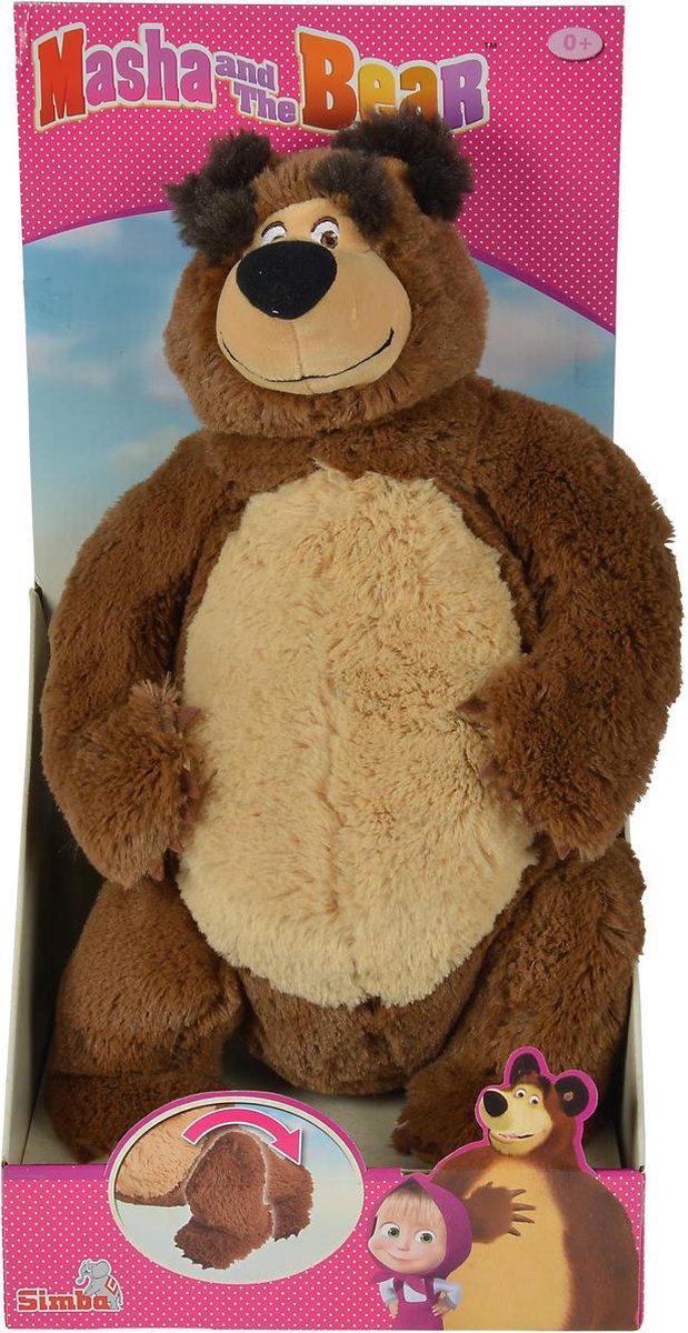 Masha en de Beer Pluche beer 43cm - Knuffeldier