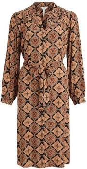 Objlisa L/s Shirt Dress 111 23034502 Black/paisley