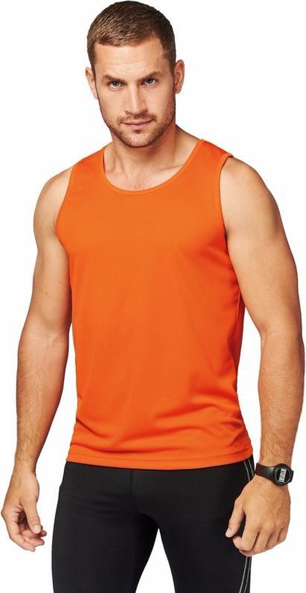 Oranje sport singlet voor heren 2XL (44/56)