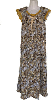 Dames Jurk Leopard gestipt Maat L
