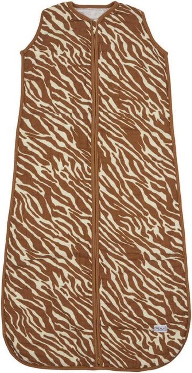 Meyco Zebra hydrofiele babyslaapzak - 70 cm - camel