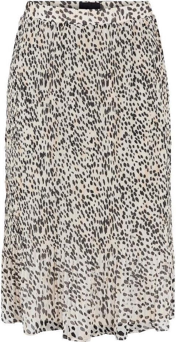 Pieces Dames 17108447 LEBORAH HW PLISSÉ MIDI SKIRT Birch Rok - Maat XS