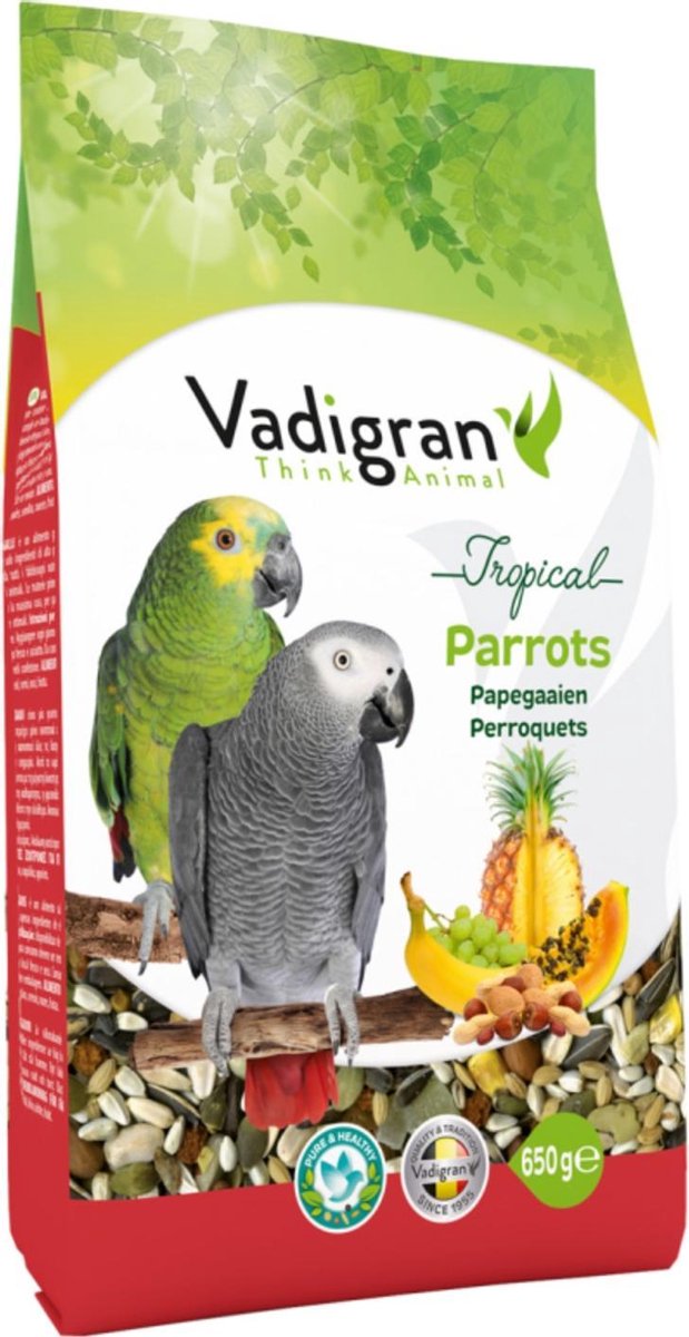 Vogelvoer Vadigran Papegaaien Tropical 650 Gr