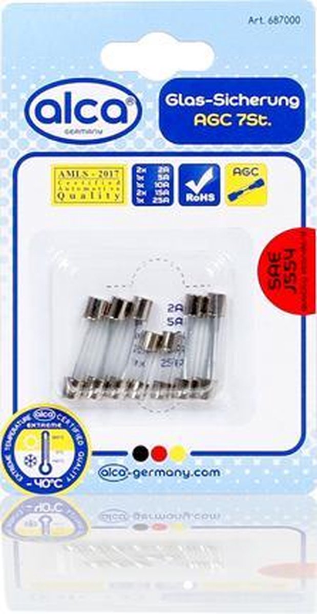Glaszekeringen 7 stuks