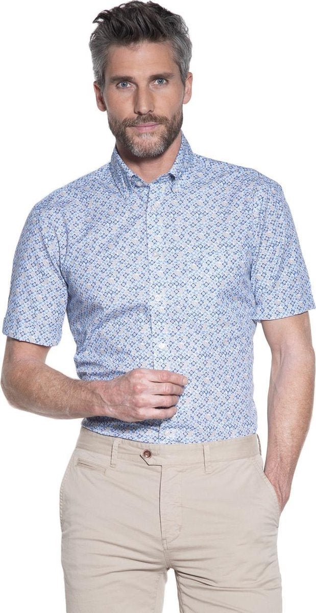 Campbell Classic Casual overhemd korte mouw