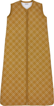 Meyco  Double Diamond babyslaapzak gevoerd - 70 cm - honey gold
