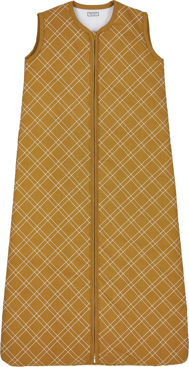 Meyco  Double Diamond babyslaapzak gevoerd - 70 cm - honey gold