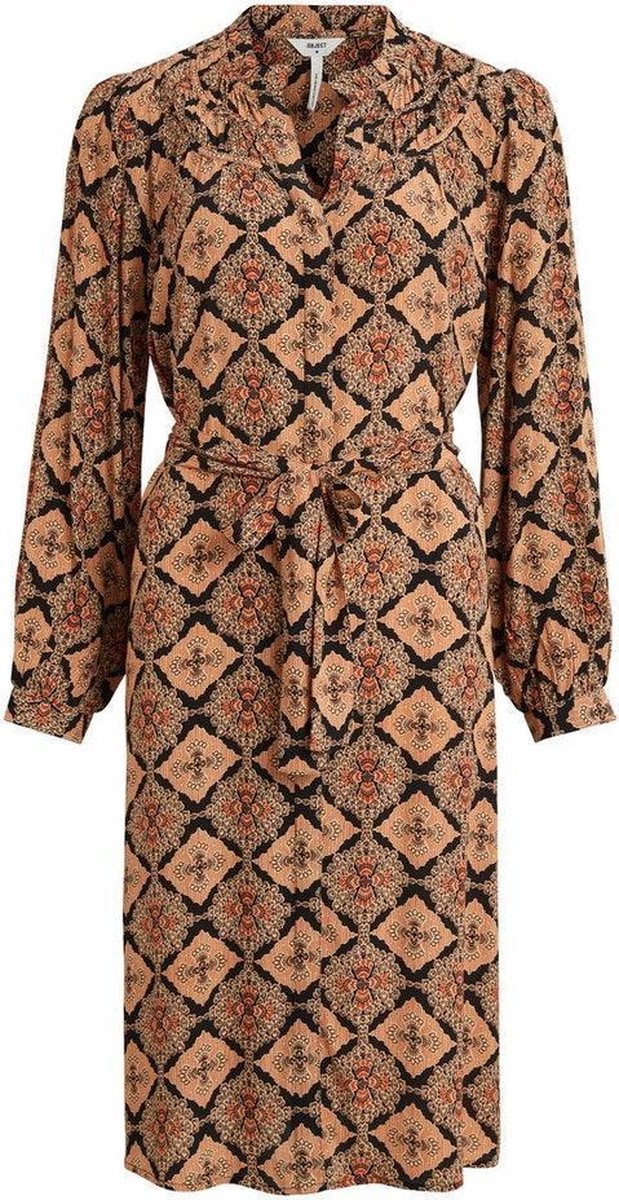 Objlisa L/s Shirt Dress 111 23034502 Black/paisley