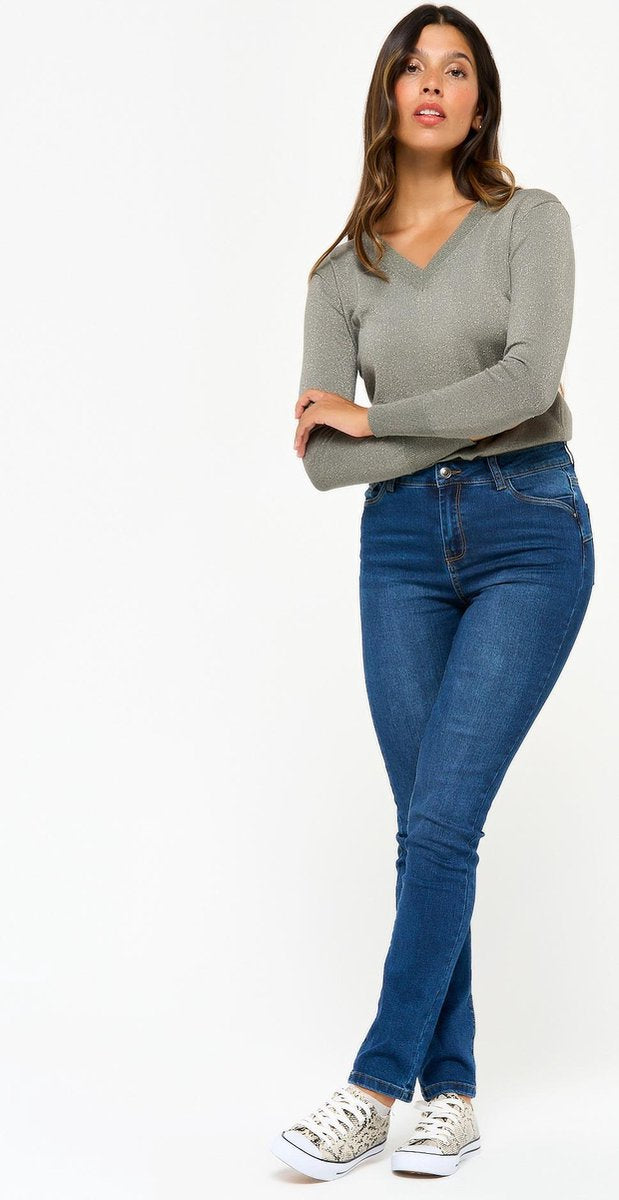 Skinny denim broek - Donker Blauw