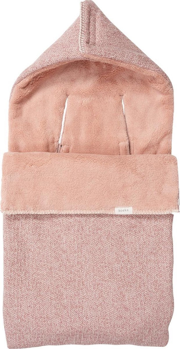 Koeka Voetenzak 0+ Vigo Teddy - Old Pink