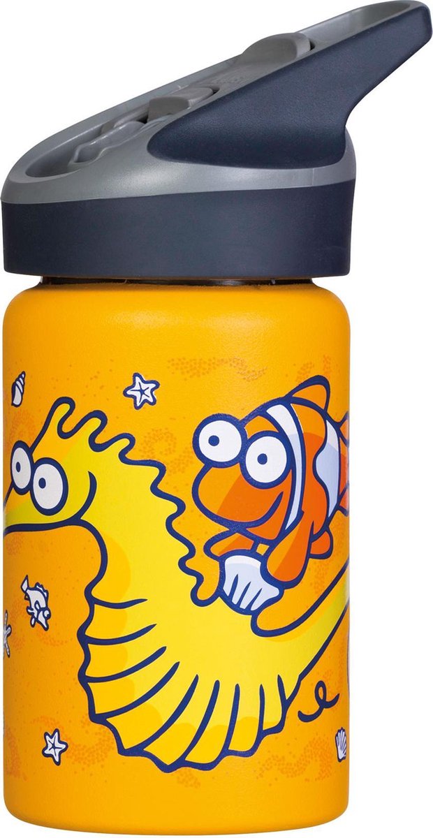 Laken Thermosfles - oranje/grijs