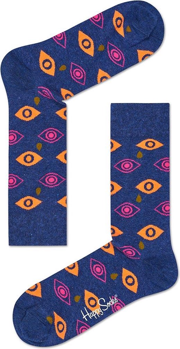 Happy Socks Cry Baby Sokken - Blauw/Geel - Maat 41-46