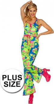 Catsuit seventies kostuum 44 (2xl)