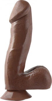 6.5 Inch Dong with Suction Cup - Brown - Realistic Dildos -