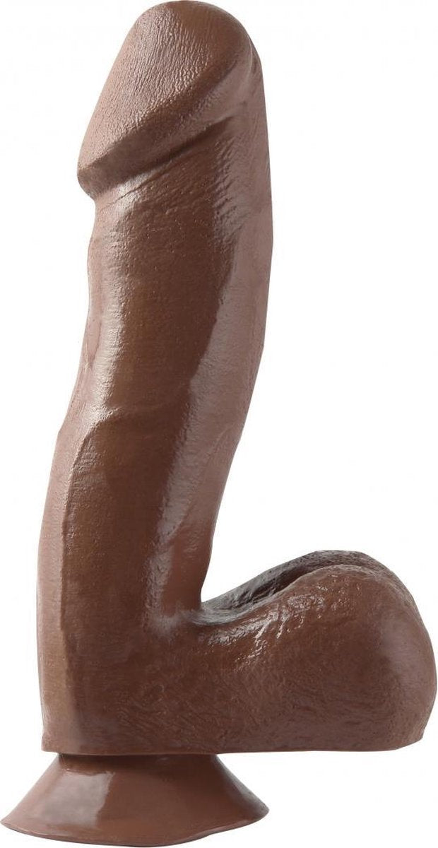 6.5 Inch Dong with Suction Cup - Brown - Realistic Dildos -