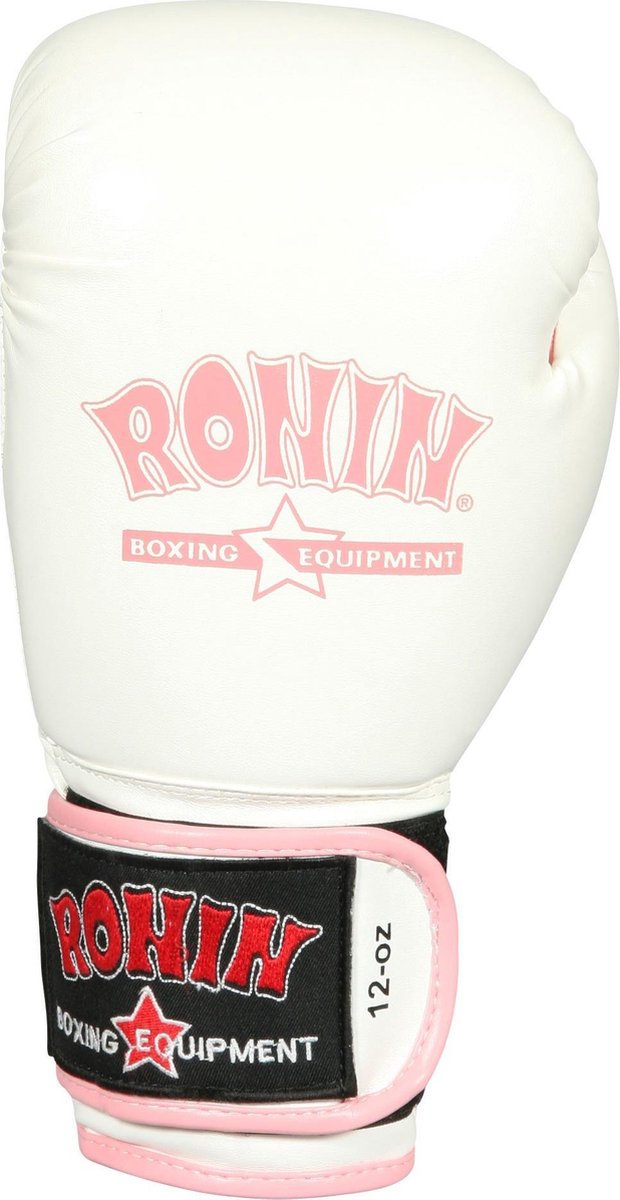 Ronin Training Bokshandschoen - Wit/Roze - 16oz