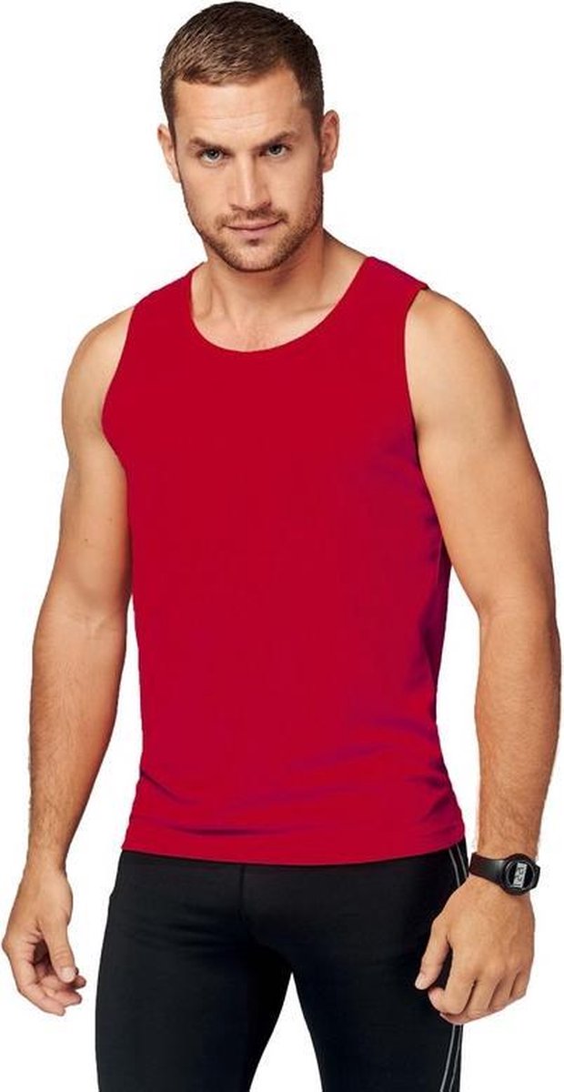 Rood sport singlet voor heren 2XL (44/56)