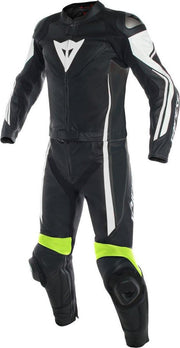 Dainese Assen Combi zwart/wit/fluo geel