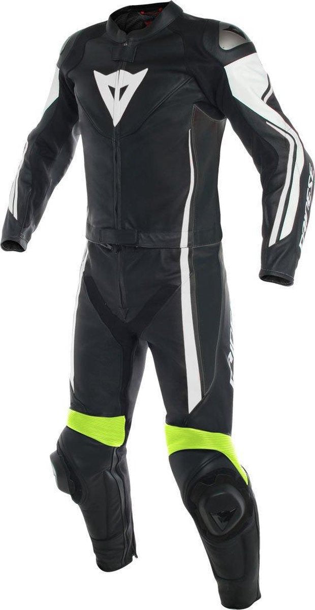 Dainese Assen Combi zwart/wit/fluo geel