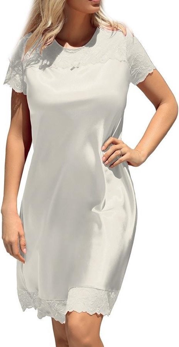 Louisa Nachthemd Satijn Maat: 3XL