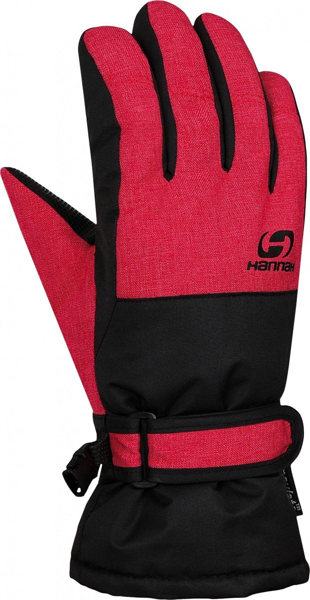 Hannah Skihandschoenen Mojo Junior Polyester Rood/zwart Maat 10