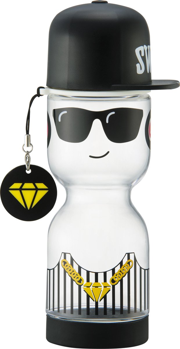 Lock&Lock Drinkfles kinderen | Schoolbeker - Hiphop Boy - BPA vrij - Lekvrij - 430 ml
