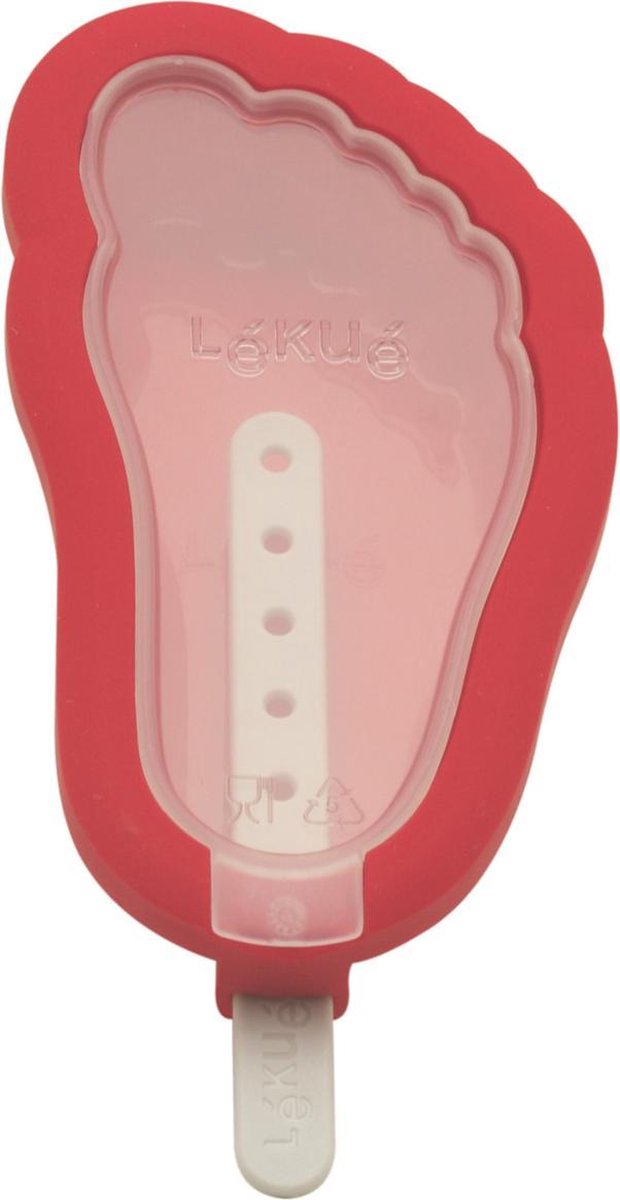 Lukue ijsjesvorm synth rouge rood voet 5.6 x 11.5