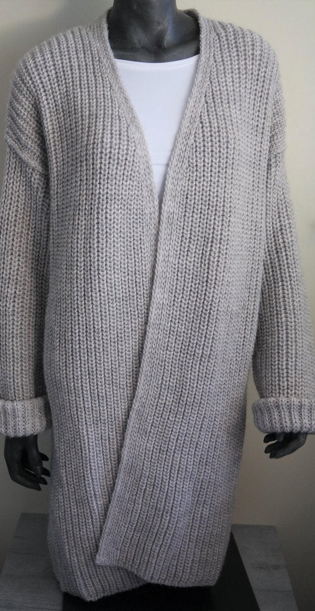 Moscow Cardigan Whisper White Vest - Maat S