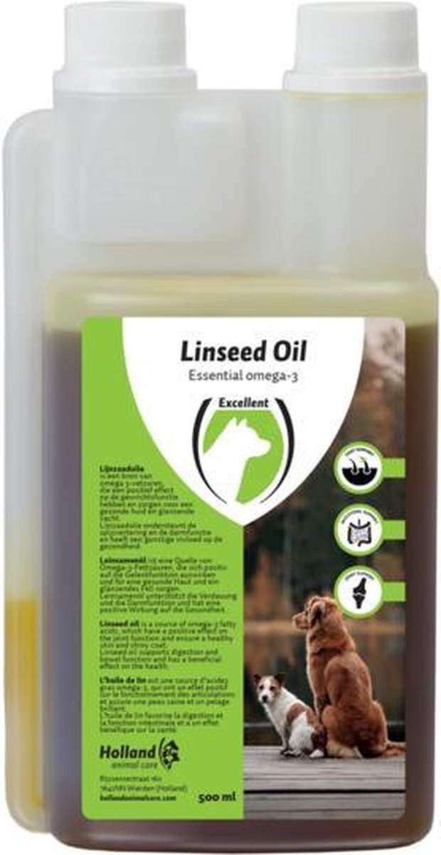 RelaxPets - Lijnzaadolie - Linseed Oil - Hond & Kat - Spijsverteringstelsel