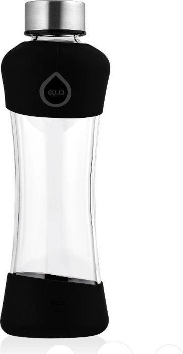 Active Black Glass Bottle